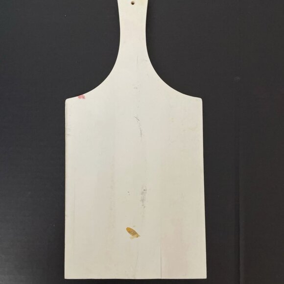 Vintage Hand Painted Decorative Cutting Board Floral Blue & White Folk Art - Picture 5 of 6